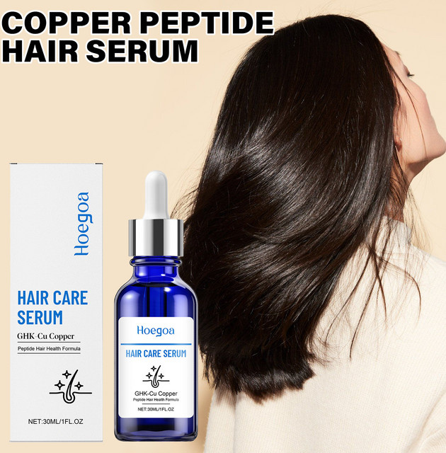 HOEGOA Kupferpeptid-Haarwachstumsserum, Peptide, strapaziertes Haar, Unisex - Bild 1