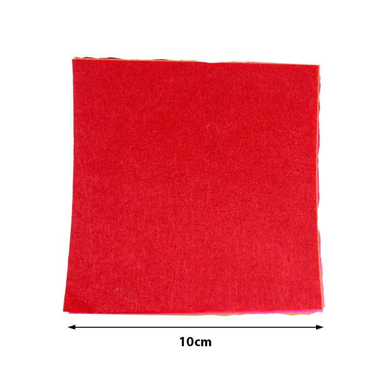 Vlies Filz Stoff Set für Patchwork und Scrapbooking, 10 x 10 cm, ideal für Kinder DIY Projekte - Bild 2