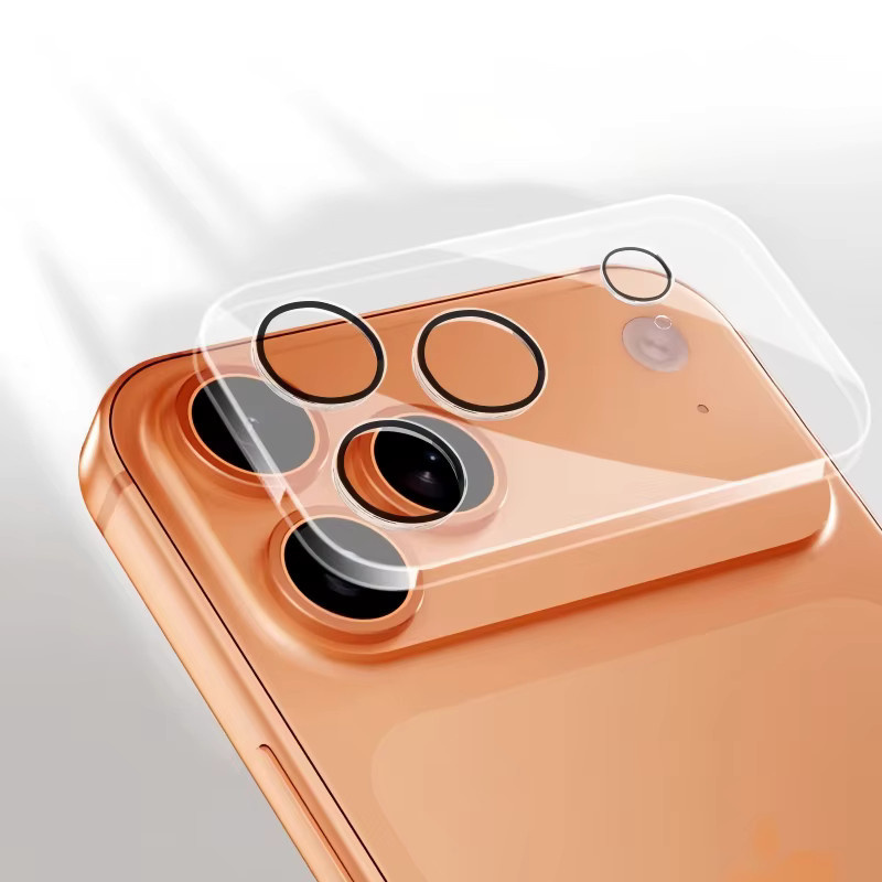 9HD Kameraschutz aus gehärtetem Glas für iPhone 17 Pro Max, iPhone 17 Air und iPhone 17 Pro, transparente Objektivabdeckung mit blendfreier Linse - Bild 1