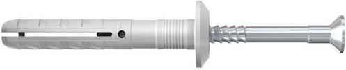 Fischer Nageldübel aus Stahl und Kunststoff, Farbe: Weiß, Länge: 40 mm, Durchmesser: 8 mm, 100 Stück - Bild 1