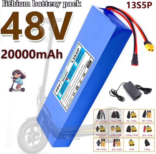 SUYIJIA Lithium-Akku 13S5P 48V 20000mAh mit BMS für Kugoo M4 M4Pro Max Elektroroller - Bild 1