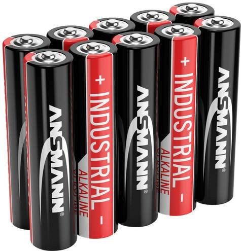 Ansmann Industrial AAA Micro Batterie 1,5V 1200 mAh LR03 Schwarz 10er Packung - Bild 1