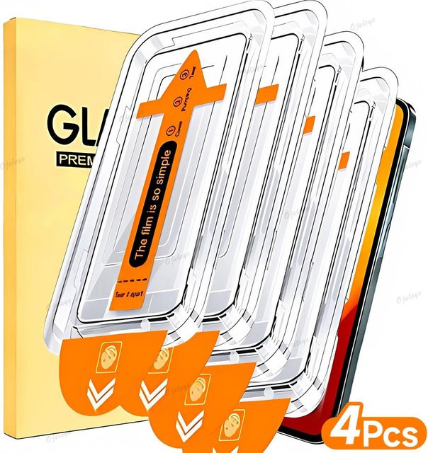 Staubfreier Panzerglas Displayschutz für OnePlus 15T 12 13 11 15R 12R 13R 8 9 10 Pro 10T 10R in Transparent - Bild 1