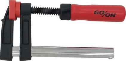 GO/ON! Schraubzwinge aus Stahl in Schwarz/Rot, B/H: 5 x 10 cm - Bild 1