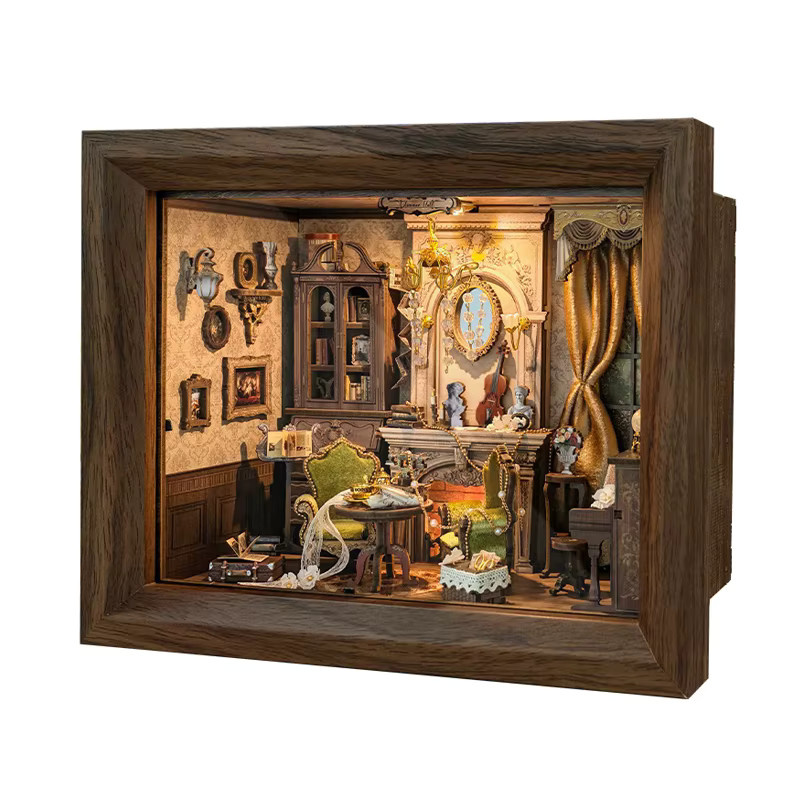 Tinamic Glimmer Hall Fotorahmen Casa, 3D Puzzle Puppenhaus, Holz, Fantasy - Bild 4