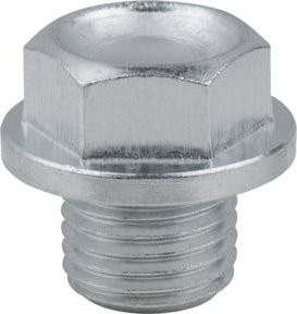 KS Tools Ölablassschraube Außensechskant 17mm, M14 x 1,5 x 13 mm, Farbe: Silber, 25er-Pack - Bild 1