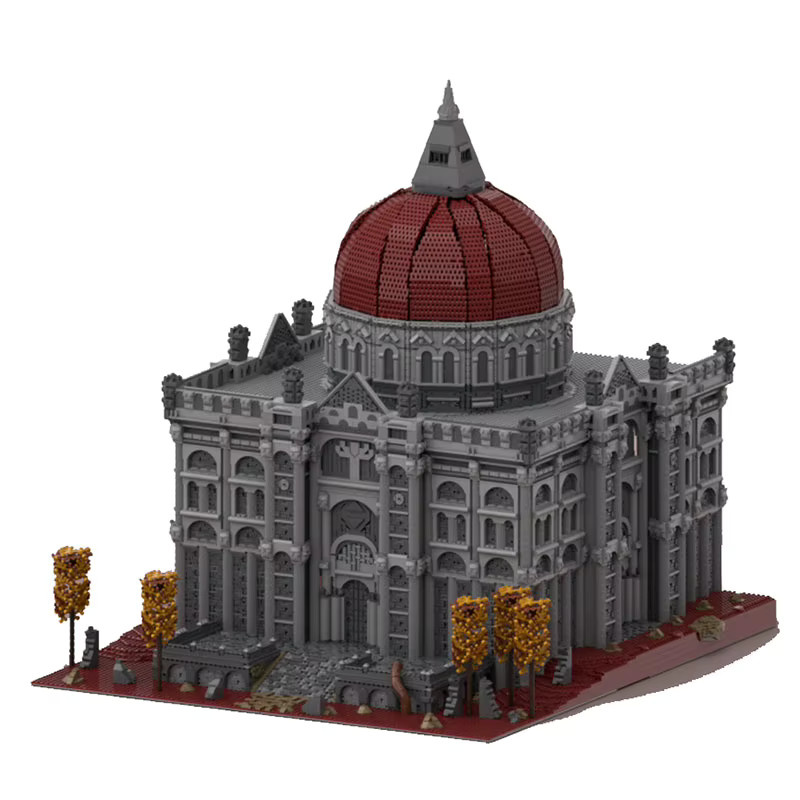 MOCBUILDING Red Castle Model Building Block Set, Fantasy, Rot, Kunststoff - Bild 3