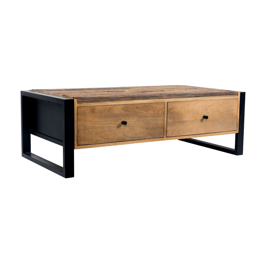 DELUKE Couchtisch LIV aus Mangoholz in Schwarz Matt, B/T/H: 60 x 40 x 120 cm - Bild 2