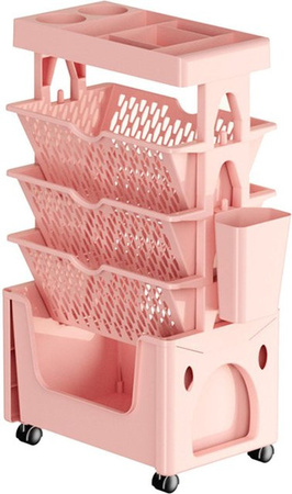 OutsideWorld Rollregal mit 5 Ebenen in Rosa