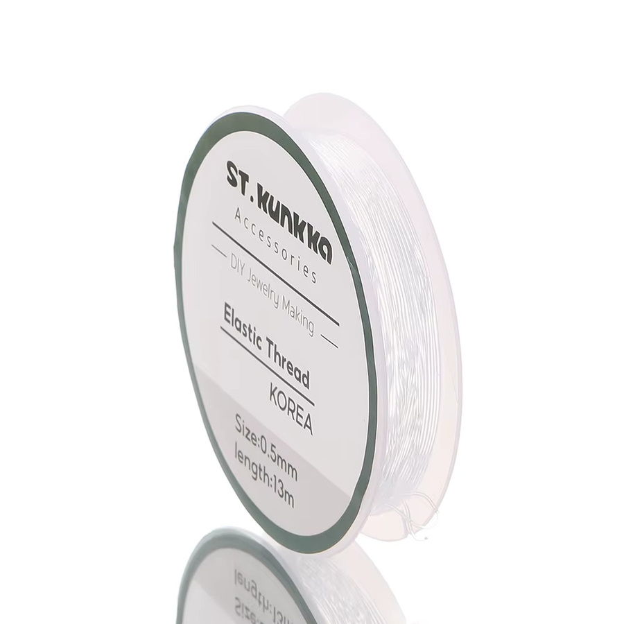 St.kunkka Elastische Schnur, Transparent, 0,5-1,0mm, Schmuckmachen - Bild 2