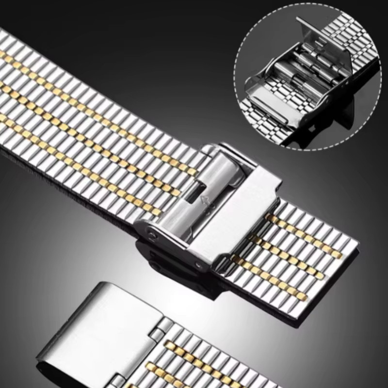 Zhangeer Uhrenarmband Edelstahl, Milanaise, Silber, Unisex, 20mm 22mm - Bild 2