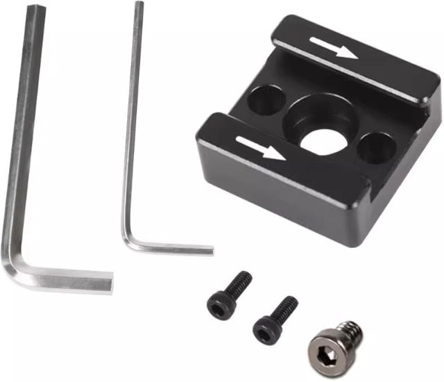 RG 1/4-Zoll-Gewinde-Adapter für DSLR-Kamerakäfige, Blitzgeräte, LED-Leuchten, Mikrofone und Monitorhalterungen in Schwarz - Bild 1