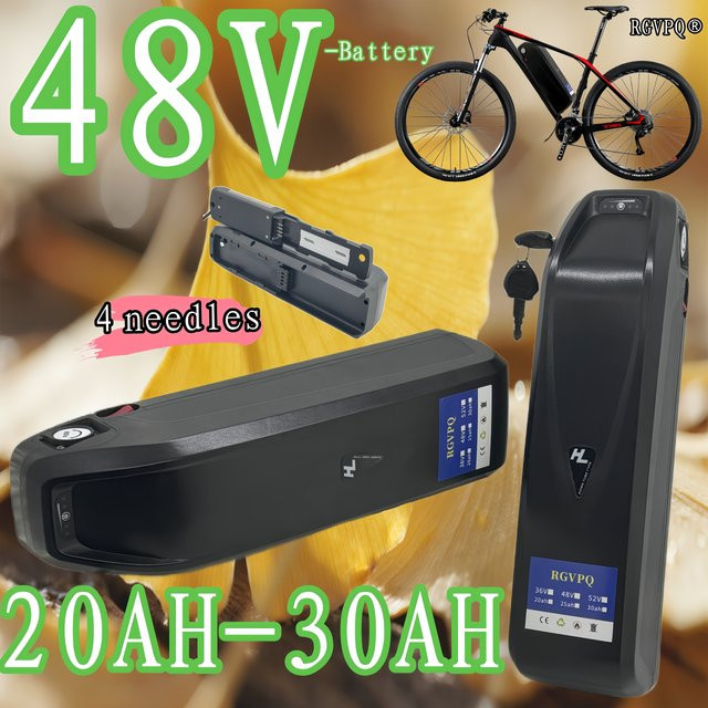 Hailong 48V Akku mit 30Ah und Ladegerät in Schwarz für BBS02 und BBS03 Motoren - Bild 1