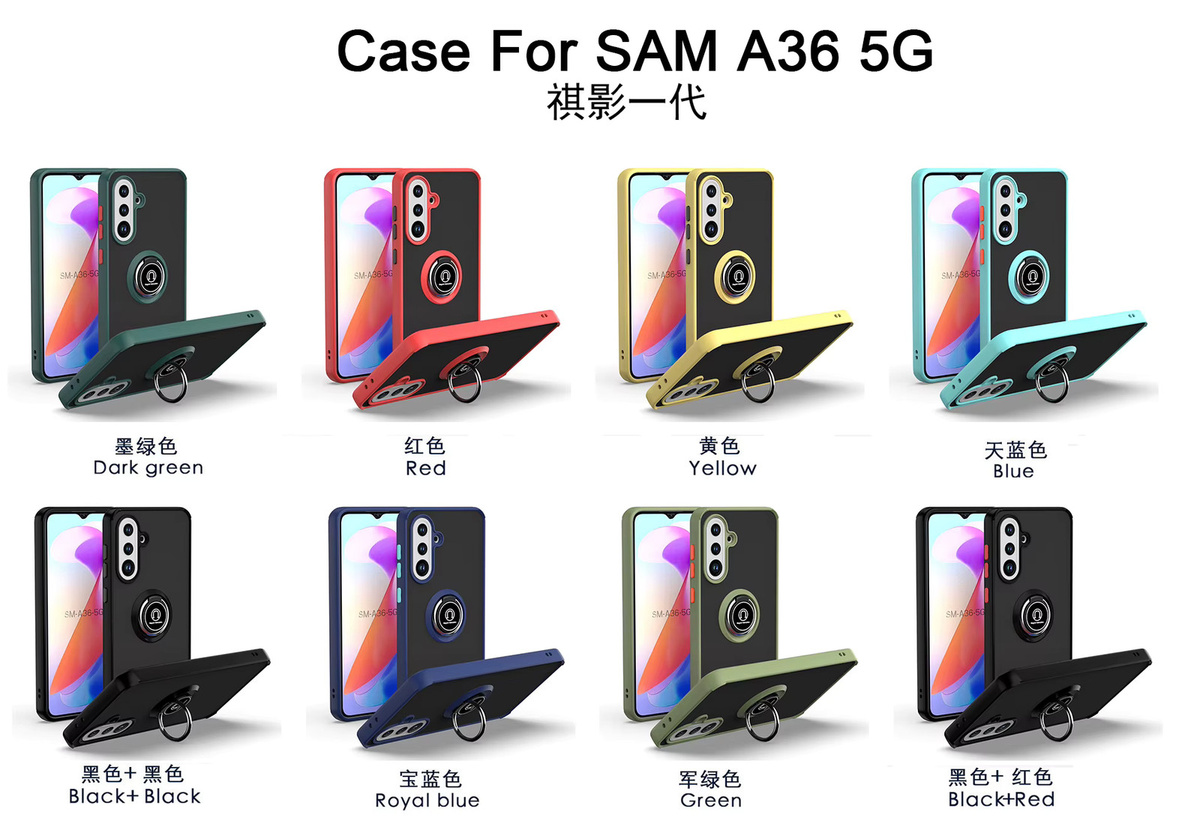Stoßfeste Magnetische Ring Ständer Handyhülle TEXT ME für Samsung Galaxy A16 A20 A21 A22 A36 A51 S10 S21 S22 Plus in Schwarz - Bild 6