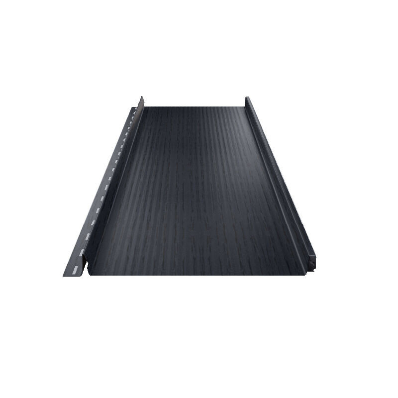Stehfalz Terrano Dach und Wand aus Stahl von ThyssenKrupp Wood in Schwarz, Nanowelle, Materialstärke: 0,50 mm, Breite: 31,6 cm - Bild 1