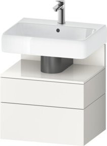 Duravit Waschtischunterschrank Qatego in Weiß Hochglanz, B/T/H: 59 x 47 x 59 cm - Bild 1