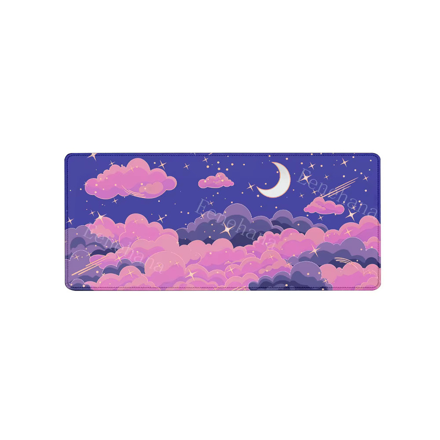 Eenehana Cloud Gamer XXL Mauspad mit Landschafts-Design in Multicolour, B/T: 90 x 40 cm - Bild 5
