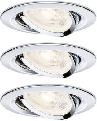 Paulmann Nova LED-Einbauleuchte GU10 in Chrom, verstellbar, warmweiß - Bild 1