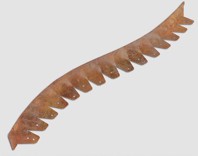 L-Rasenkante Kurve Blank-Heavy Rost-Braun Schwarzst. 1,5 mm L 196 cm, H 5 cm - Bild 1