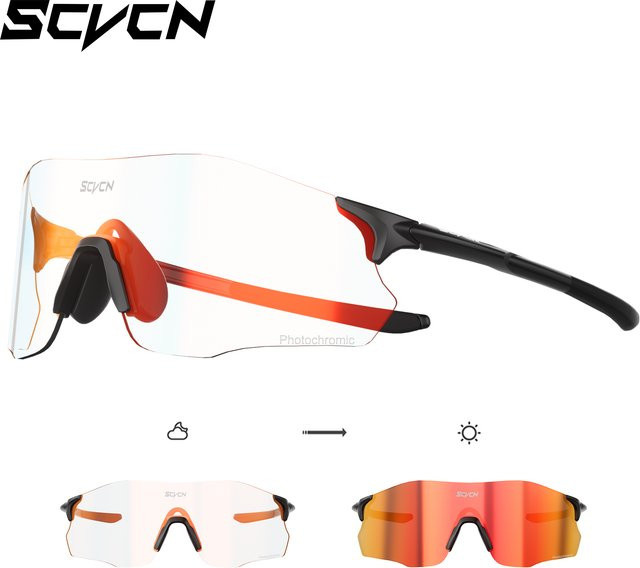Scvcn Sportsonnenbrille, Photochrome, purple, unisex, Kunststoff - Bild 1