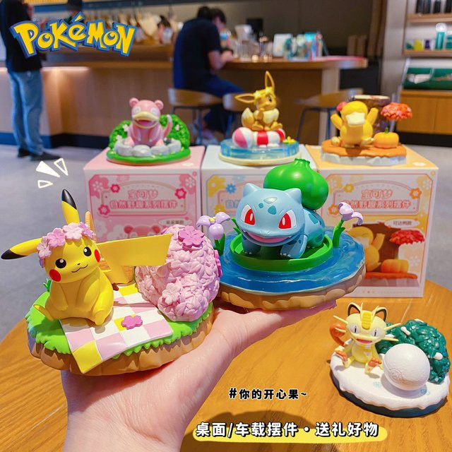 LANGBOWANG Pokémon Pikachu Bulbasaur Psyduck Eevee Mauzi Slowpoke Actionfiguren, Kunststoff, Bunt / Mehrfarbig - Bild 1