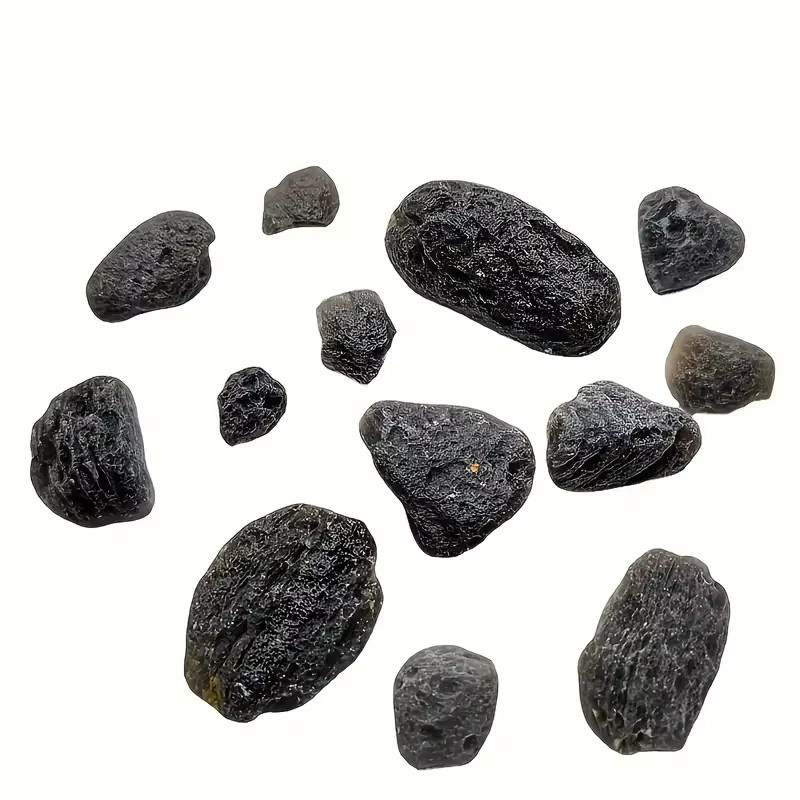 Authentischer schwarzer Tektit Rohkristall als natürlicher Meteoriten-Stein für Sammler und DIY-Projekte - Bild 5