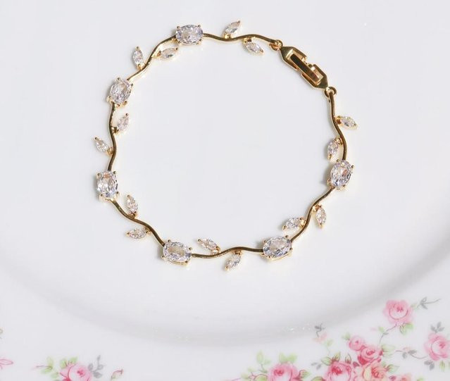 Fashion Maker 2 Armband, Messing, Silber, Zirkonia, Kristall, Damen - Bild 1