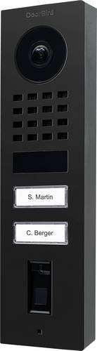DoorBird D1102FV FP50 AP Türsprechanlage mit Video, Bluetooth, WLAN und LAN in Graphitschwarz seidenmatt - Bild 1