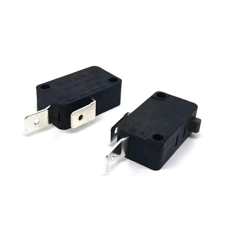 INTNIUB KW1-103 Mikroschalter, 2-polig, normalerweise geschlossen, 16 A, 250 V, Schwarz, 5 Stück - Bild 2