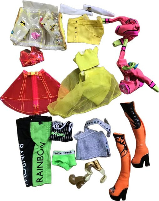 ROUND YUAN Regenbogen Puppe Kleid Kleidung Set, Zubehör, Bunt / Mehrfarbig - Bild 1
