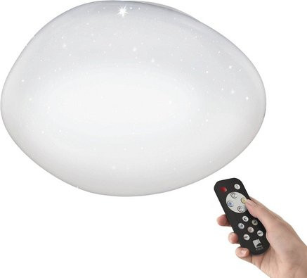 Eglo SILERAS-A Wand- und Deckenleuchte aus Stahl in Weiss, dimmbar mit LED und CCT-Funktion - Bild 1
