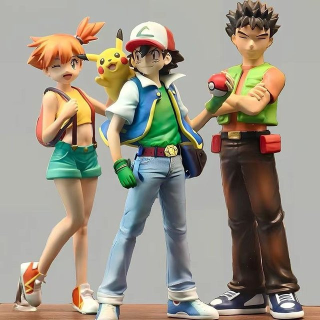 Bandai Pokémon Ash Brock Misty Actionfiguren, 3-teiliges Set - Bild 1