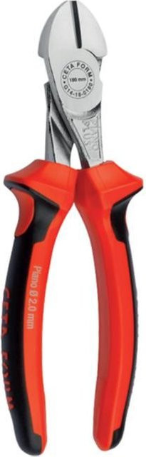 Cetaform Diagonalschneider mit Duotech-Griff in Rot, Länge: 180 mm - Bild 1