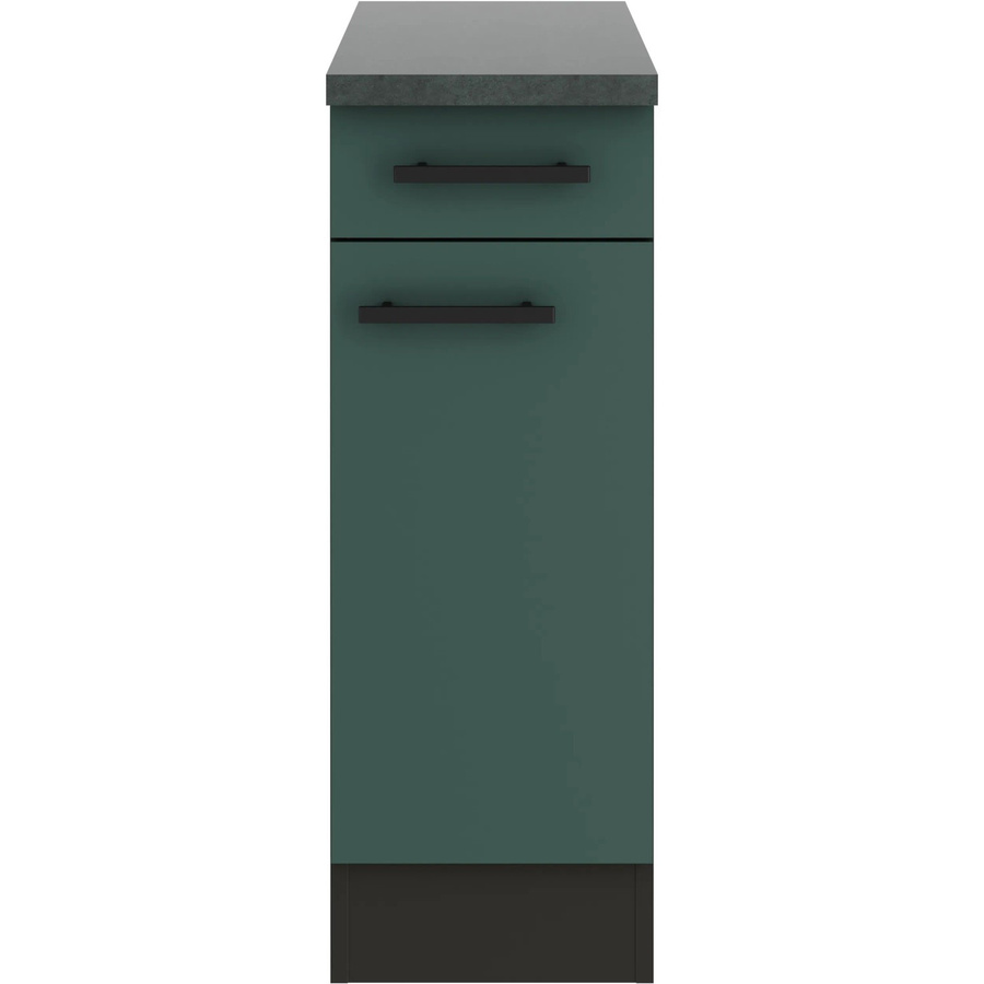 OPTIFIT Verona405 Küchen-Unterschrank in Steingrün mit modernem Design und matt melaminbeschichteter Qualitätsspanplatte, Breite: 30 cm - Bild 2