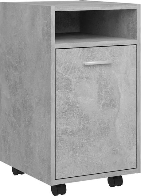 vidaXL Beistellschrank mit Rollen Betongrau B/T/H: 33 x 38 x 60 cm - Bild 1