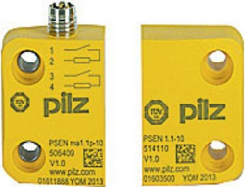 PILZ Magnetischer Sicherheitsschalter 506411 PSEN ma1.1p-10/PSEN1.1-10/3mm, 24 V/DC, gelb, IP65, IP67 - Bild 1