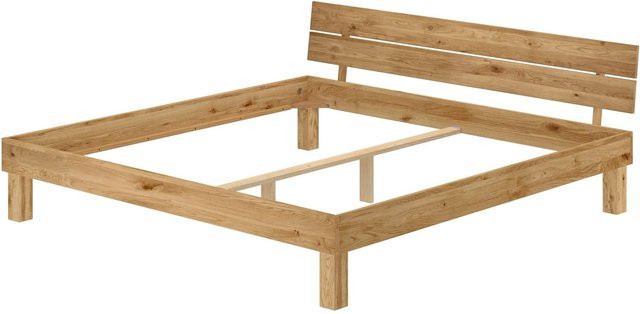 Erst-Holz Massivholzbett Modell 88 aus Eiche in Braun, geölt, B/T/H: 200 x 204,5 x 215 cm - Bild 1