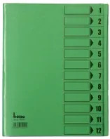 Bene Ordnungsmappe A4 mit 12 Fächern in Grün, 230 g/m² - Bild 1