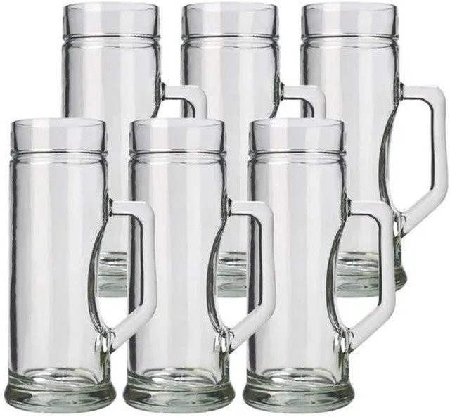 Stölzle Lausitz Premium Bierkrug Glatt, 6er Set, transparent, 300 ml - Bild 1