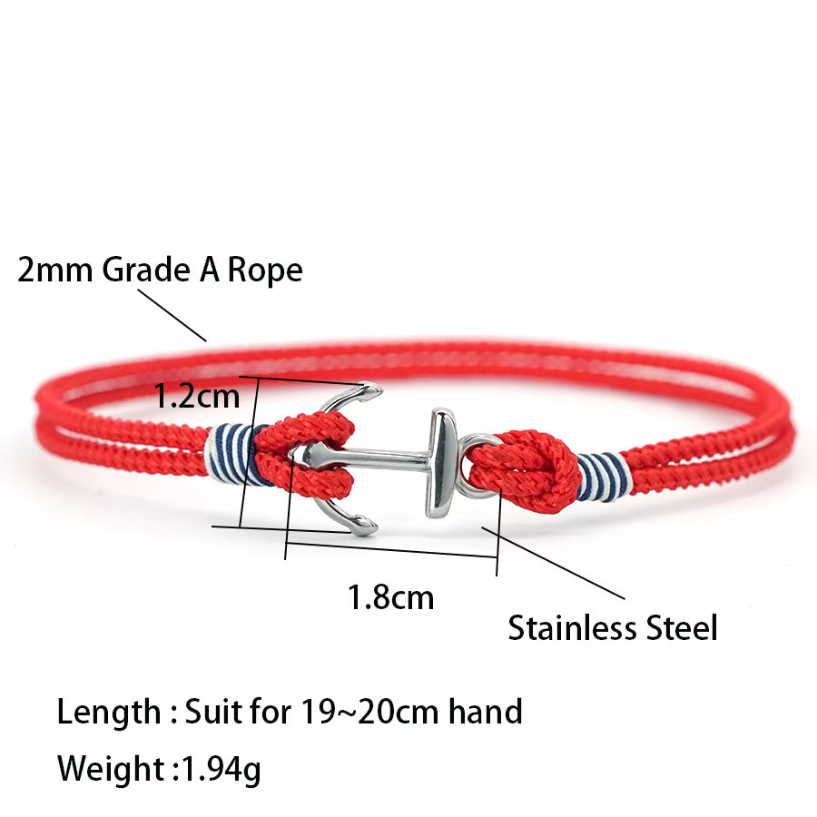 Pulseria Ankerarmband Edelstahl, 2 mm, Herren, Silber - Bild 1