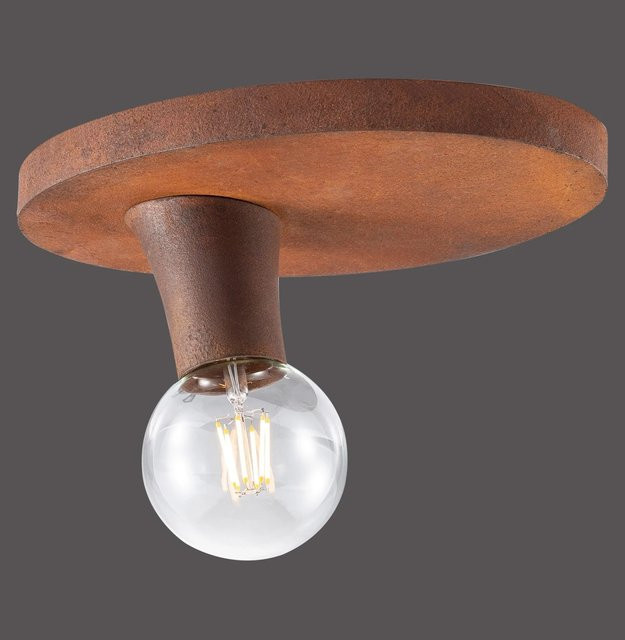 Just Light Deckenleuchte Turn me Rost 1-flammig in Industrial-Look aus Stahl, Farbe: Braun/Rost - Bild 1