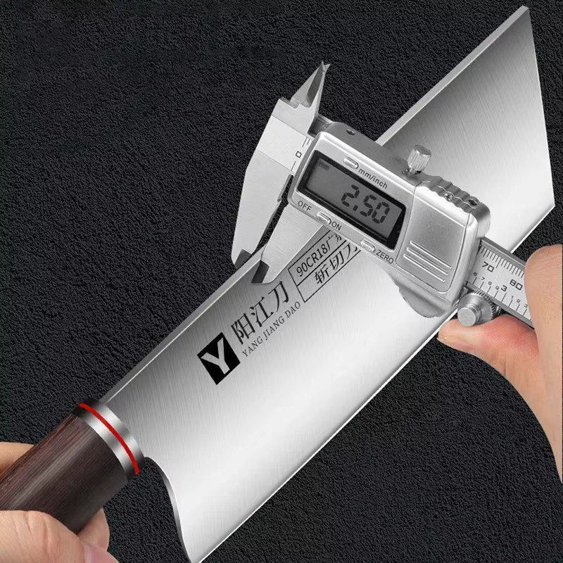 PLYS Hackmesser aus Edelstahl für Fleisch und Knochen, Silber, 9Cr18 Küchenmesser - Bild 4