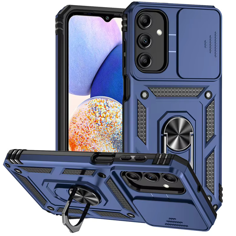 Stoßfeste Schutzhülle mit Kameraobjektiv-Schutz für Samsung Galaxy A-Serie (A13 A23 A33 A53 A73 A22 A32 A52 A72 5G A04S M13 M23 M33 M53) von Gusakov in Schwarz und Gold - Bild 5