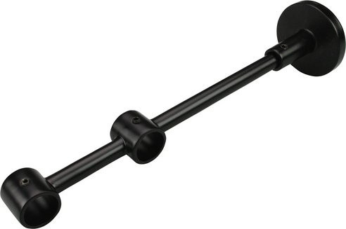 LIEDECO Gardinenstangen-Träger aus Metall in Schwarz für Ø 16 mm - Bild 1