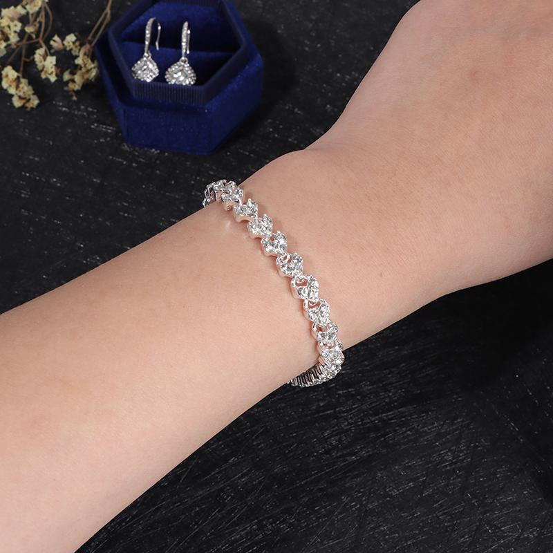 LZ-Fashion Magnetisches Therapie Armband, Kristall, Silber, Damen - Bild 3