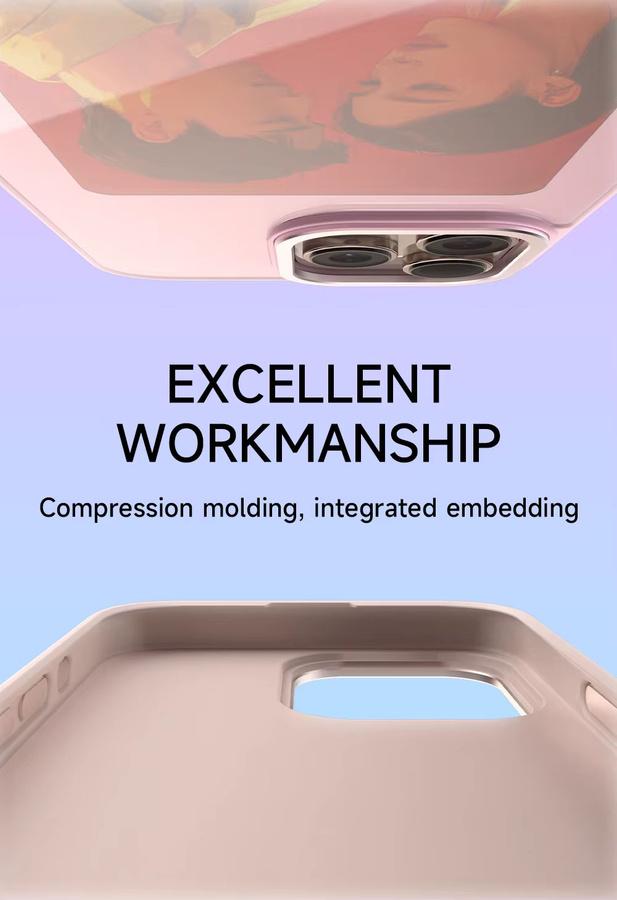 LIQI Smart NFC E-Ink Bildschirm Projektion Handyhülle für iPhone 16 Pro Max in Pink - Bild 2