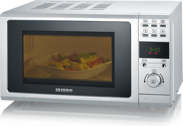Severin Mikrowelle MW 9284 mit Grill und Automatikprogrammen in Weiß - Bild 1