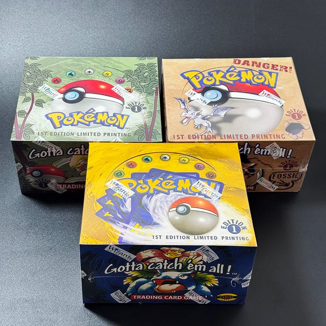 TAKARA TOMY Pokémon Base Set Jungle-Fossil Booster Box TCG, 36 Packungen - Bild 1