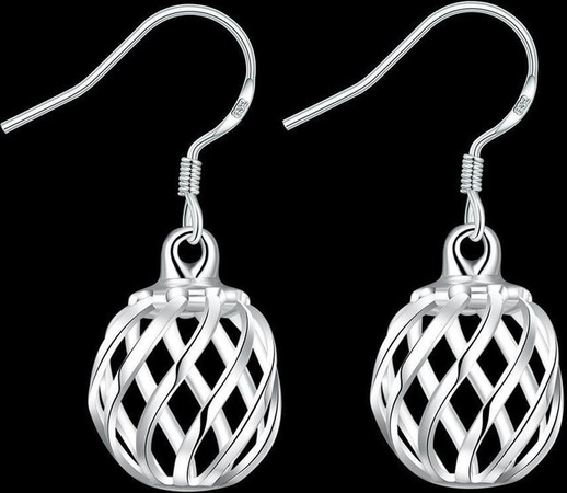 Ohrringe Binchi Keji Travel, Laterne, silber, Damen