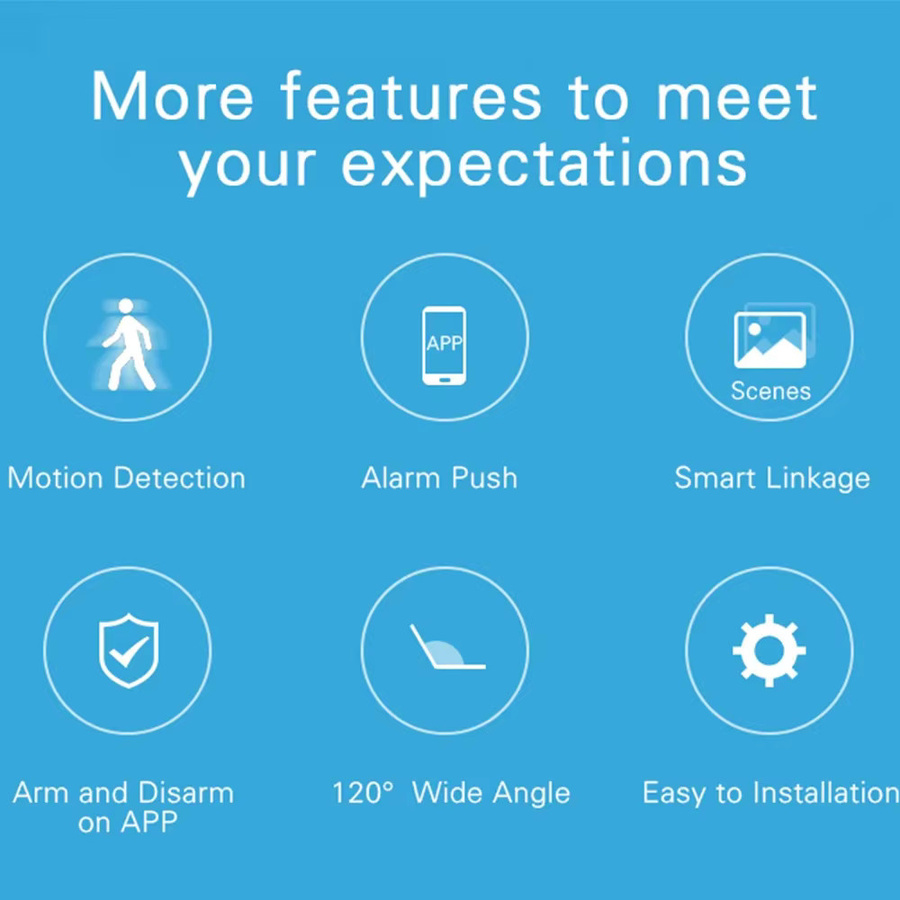 Tuya Smart Home ZigBee WIFI PIR Bewegungssensor in Weiß zur App-Steuerung und für Alexa kompatibel - Bild 4